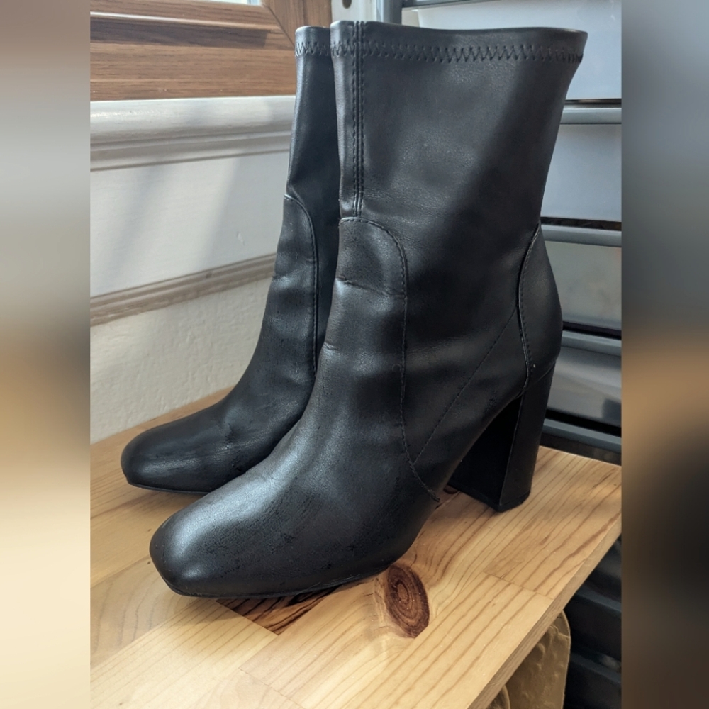 Black Heeled Ankle Boots